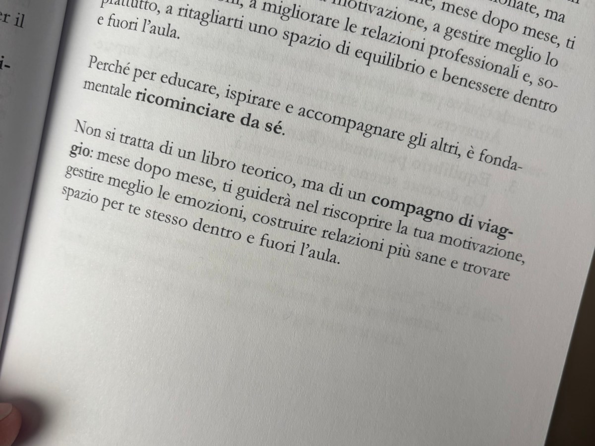 Il giorno in cui ho capito che anche i docenti hanno bisogno di&nbsp;equilibrio